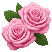 Pink roses sticker