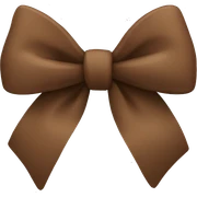 Brown bow  sticker