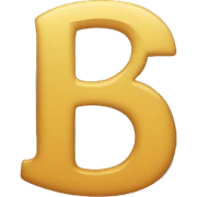 letter "b" sticker