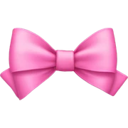 Pink bow sticker