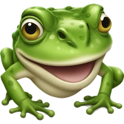 roaring frog  sticker