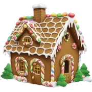 gingerbread house sticker