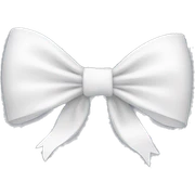 White bow sticker