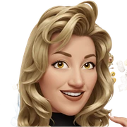 smiling blonde girl portrait sticker