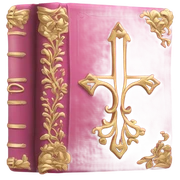 Bible pink sticker