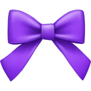 Purple bow  sticker