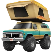 Real 70s Winnebago Indian monster truck sticker