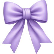 Lilac bow sticker