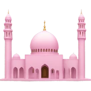 Light pink mosque  sticker