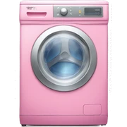 Pink washing machine  sticker