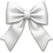 White christmas bow sticker