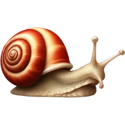 Snail holding a heart  sticker