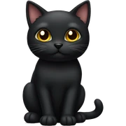 black cat sticker
