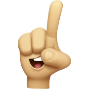 Laughing pointing finger sticker