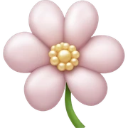 Pearl light pink flower sticker