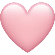 Light pink heart sticker