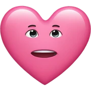 Pink heart sticker