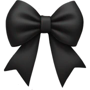 black bow sticker