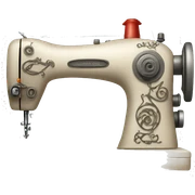 Sewing machine sticker