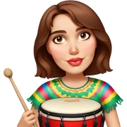 Festive Drummer sticker