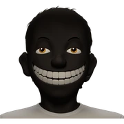 male figure in horror gaze sticker