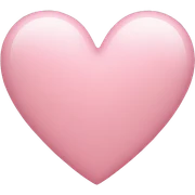 light pink heart sticker
