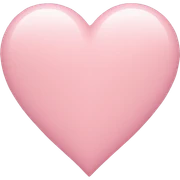 Pastel pink heart emoji sticker