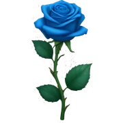 blue rose  sticker