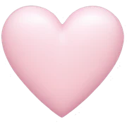Light pink heart sticker