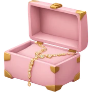 light pink jewelry box sticker