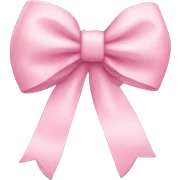 baby pink bow sticker