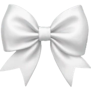 white satin bow sticker