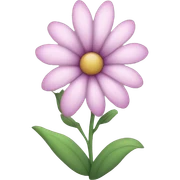 Aesthetic flower sticker