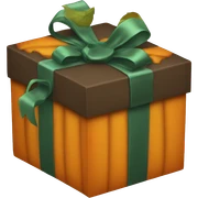 pumpkin gift box sticker