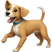 Perro bailando  sticker
