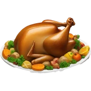 Turkey dinner sticker