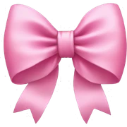Pink bow sticker