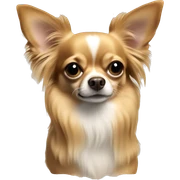 Longhair chihuahua  sticker