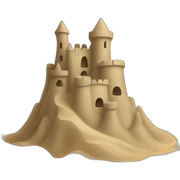 sand castle sticker