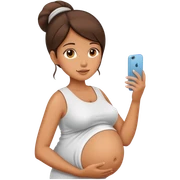 pregnant girl  sticker