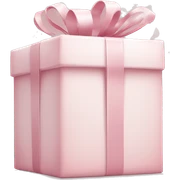 Light pink Christmas gifts under a white Christmas tree  sticker