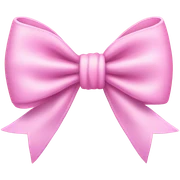 pink pastel bow sticker