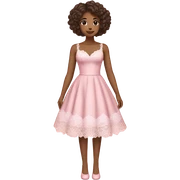 cute pink dress  sticker