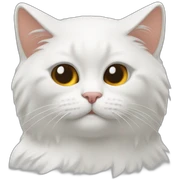 Gata blanca durmiendo sticker