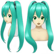 Hatsune Miku, twin tail hair sticker