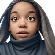 realistic portrait of girl sticker