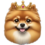 king Pomeranian sticker