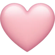 Light pink heart sticker