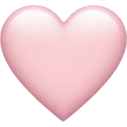light pink heart sticker