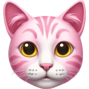 pink cat sticker